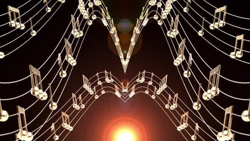 Music Notes Loop Background 5