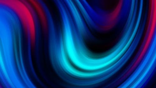 Seamless Loop in Creative Design of 3d Background with Neon Colors and Liquid Gradients