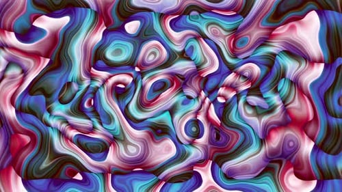 Abstract Fluid Organic Waves Liquid Morphing Background Animation
