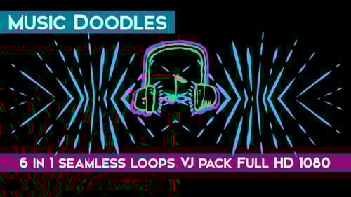 Music Doodles VJ Loops
