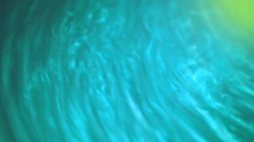 The Blue Pearlescent Liquid with Micro Sparkles Rotates Counterclockwise