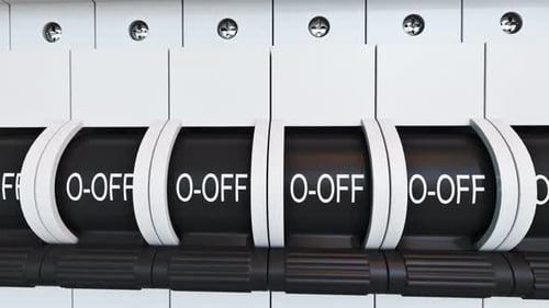 Electric Panel Circuit Breakers Toggling Power On and Off