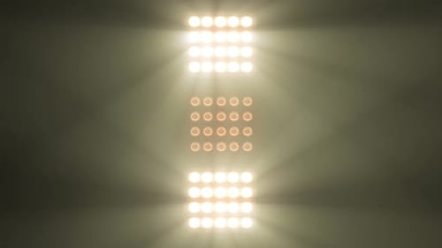 Geometric Light Panel Grid Effect Transition