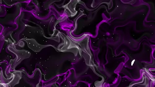 Abstract Fluid Purple and White Waves Seamless Loop Background