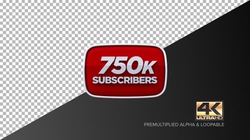Animated 3D Subscriber Celebration for YouTube Channels