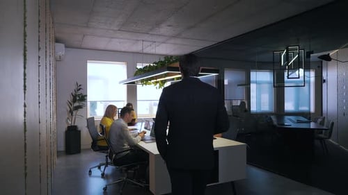 the Manager Controls the Work in the Office