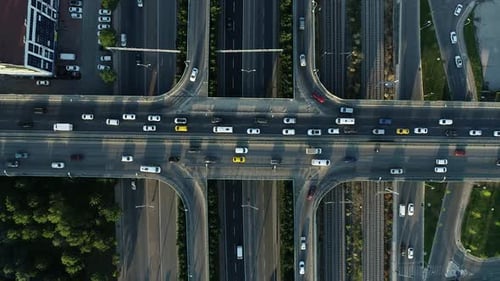 Aerial View of The City Highway
