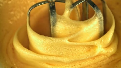 Mixing Batter With Electric Mixer