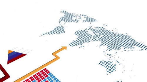 Infographic Background Showing Financial Sales Data Profits Progress