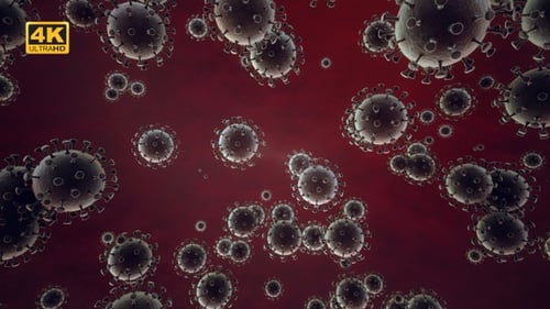 Covid-19 Corona Virus Delta Lambda Plus Variant Background V2 - 4K