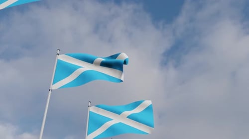 Drapeau de l'Écosse sur le circuit imprimé du chipset