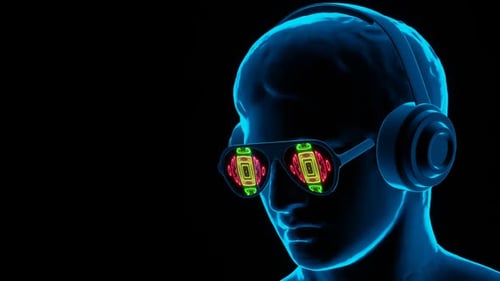 Neonschimmernde Brille „Tanzen im Dunkeln“ 02