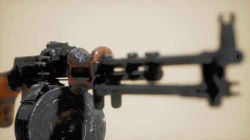 sowjetisches Maschinengewehr