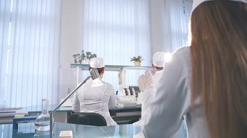 Scientists Conducting Medical Research in a Bright Laboratory