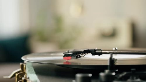 Vinyl Record Closeup