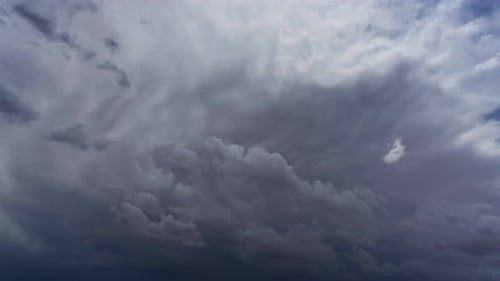 Gewitterwolken und Mammatuswolken Timelapse