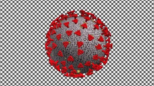 Corona Virus Alpha Channel