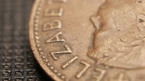 Rotating Old Coin