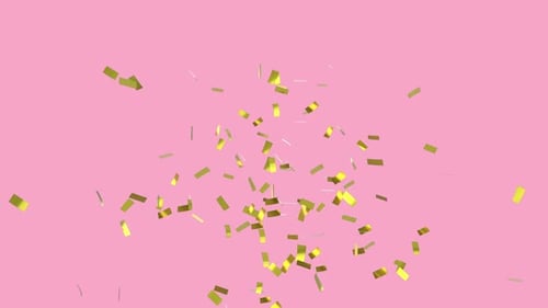 Confetti falling