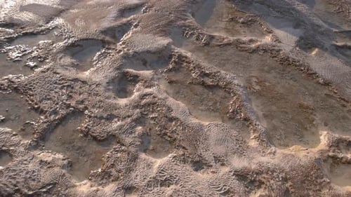 Hintergrund mit Travertin-Muster bei Pamukkale