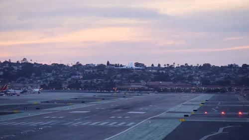 Flugzeug startet