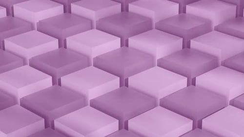 Animated Abstract Geometric Cubes Grid Seamless Loop Background