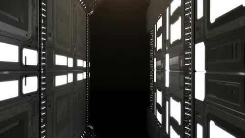 Fliegender Tunnelkorridor 04 HD