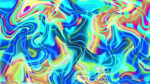 Abstract Colorful Liquid Smooth Waves Seamless Loop Texture Background