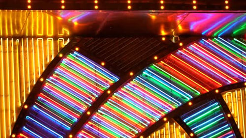 Bright Neon Lights Abstract Urban Display