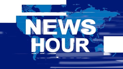 Dynamic News Hour Broadcast Title with World Map