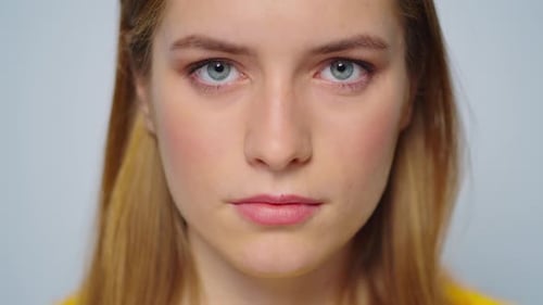 Close up of a Young Woman's Face