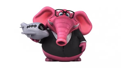 Lustiger Elefant - 3D-Animation