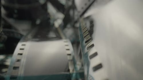 Film Reel Showing Images in Frame