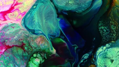 Abstract Colorful Sacral Liquid Waves Texture 652