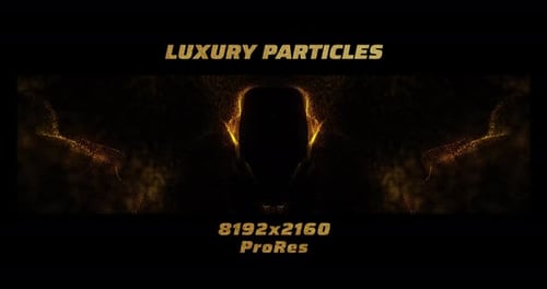Luxury Golden Particles Abstract Flow Background Animation