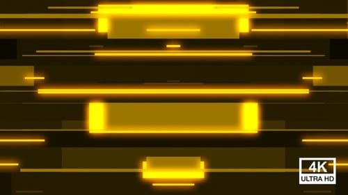 Желтый светящийся свет, случайные полосы, переход 4K V3