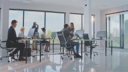 Modern Office Team Collaboration and Innovation