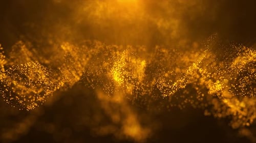 Goldene Partikel und Himmelsstrahlen schleifen