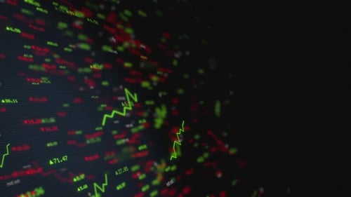 Corporate Background Stock Market Numbers