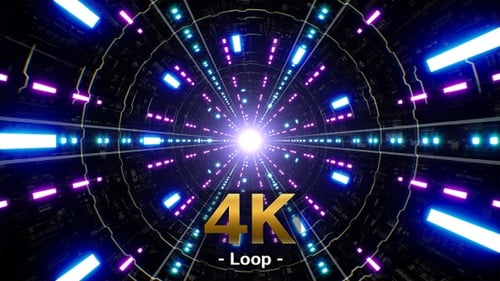 Retro Light VJ Tunnel