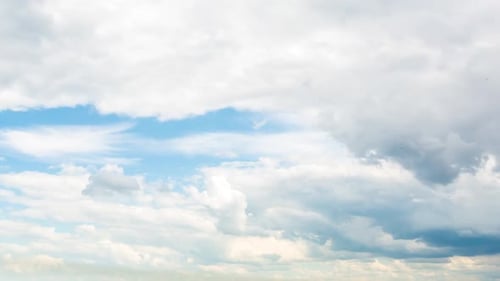 Schöne Wolken über dem Wasser, Zeitraffer