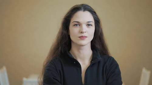 Portrait of a Young Woman at Home