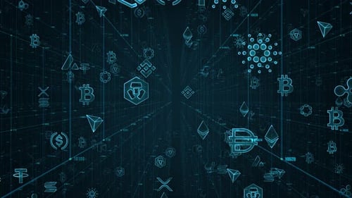 Crypto Blockchain Digitales Datennetzwerk