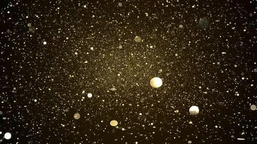 Shimmering Golden Particles Background for Events and Awards