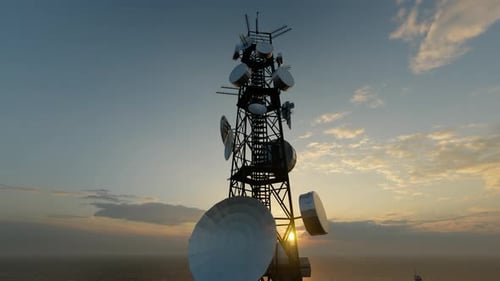 5g Base Station Communication Signal Tower