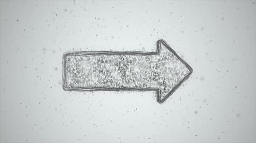 Digital Data Flowing Arrow Reveal Animation