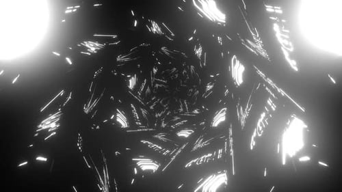 4k Black Cybernetic Vj Loop 3