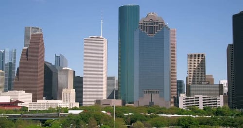 Houston Texas Skyline on a Clear Day