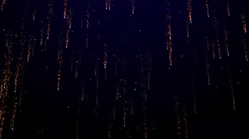 Abstract Golden Particle Rain Background