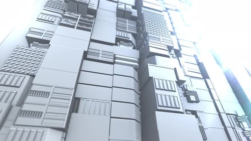 Edificios de ciencia ficción 4k